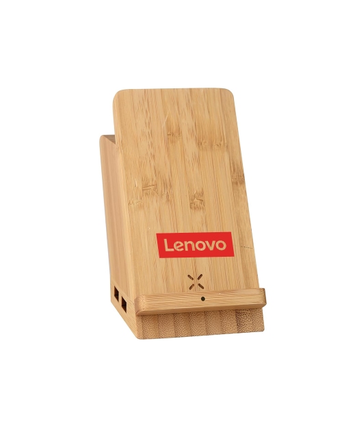 Wangari Maple 15W Wireless charger & USB Hub with Pen Stand